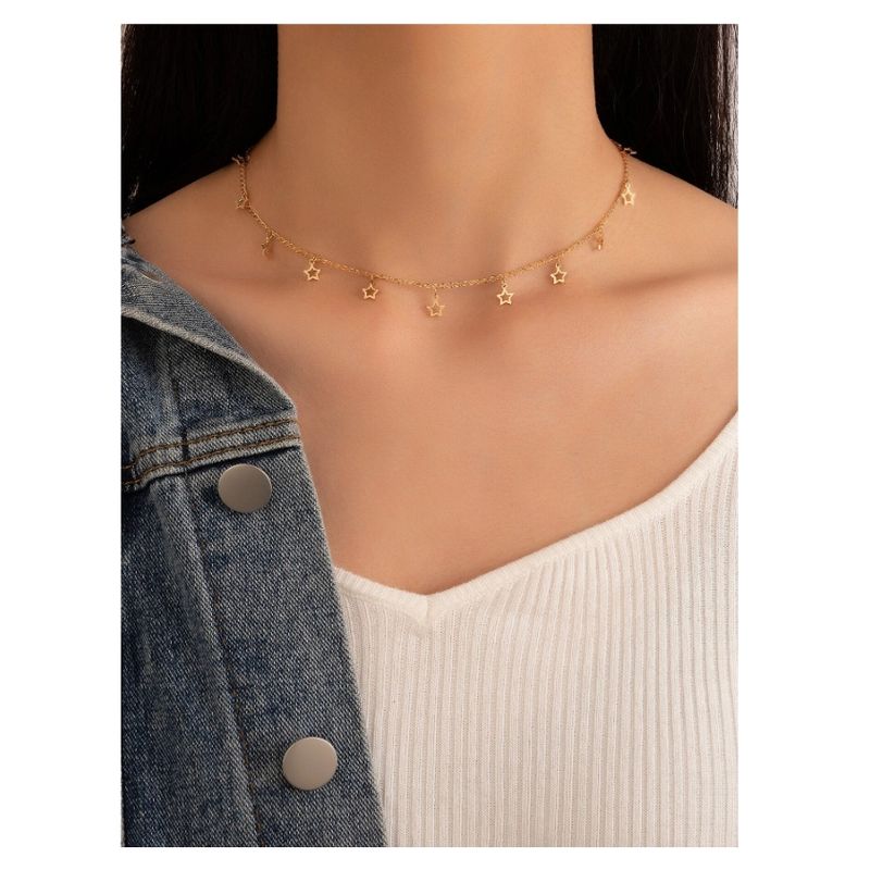GENERICO - Collar para dama con diseño de estrella
