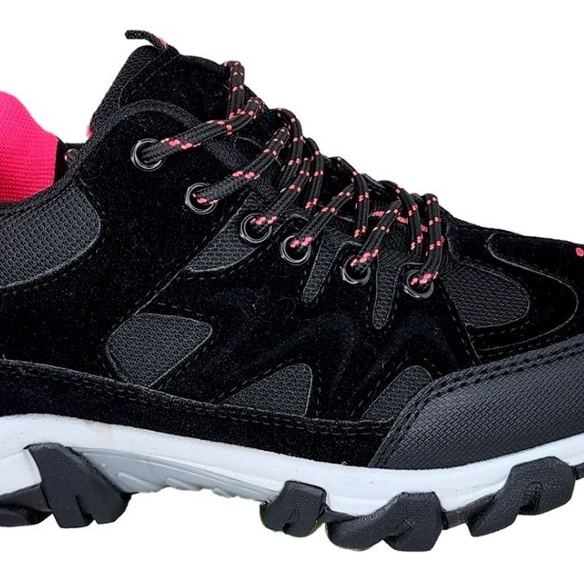 GENERICO - Zapatillas De Mujer Outdoor Otoño - Invierno Negro Fucsia - 3133…
