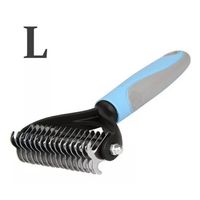 Cepillo Profesional Corta Nudo Mascota Perro Gatos celeste