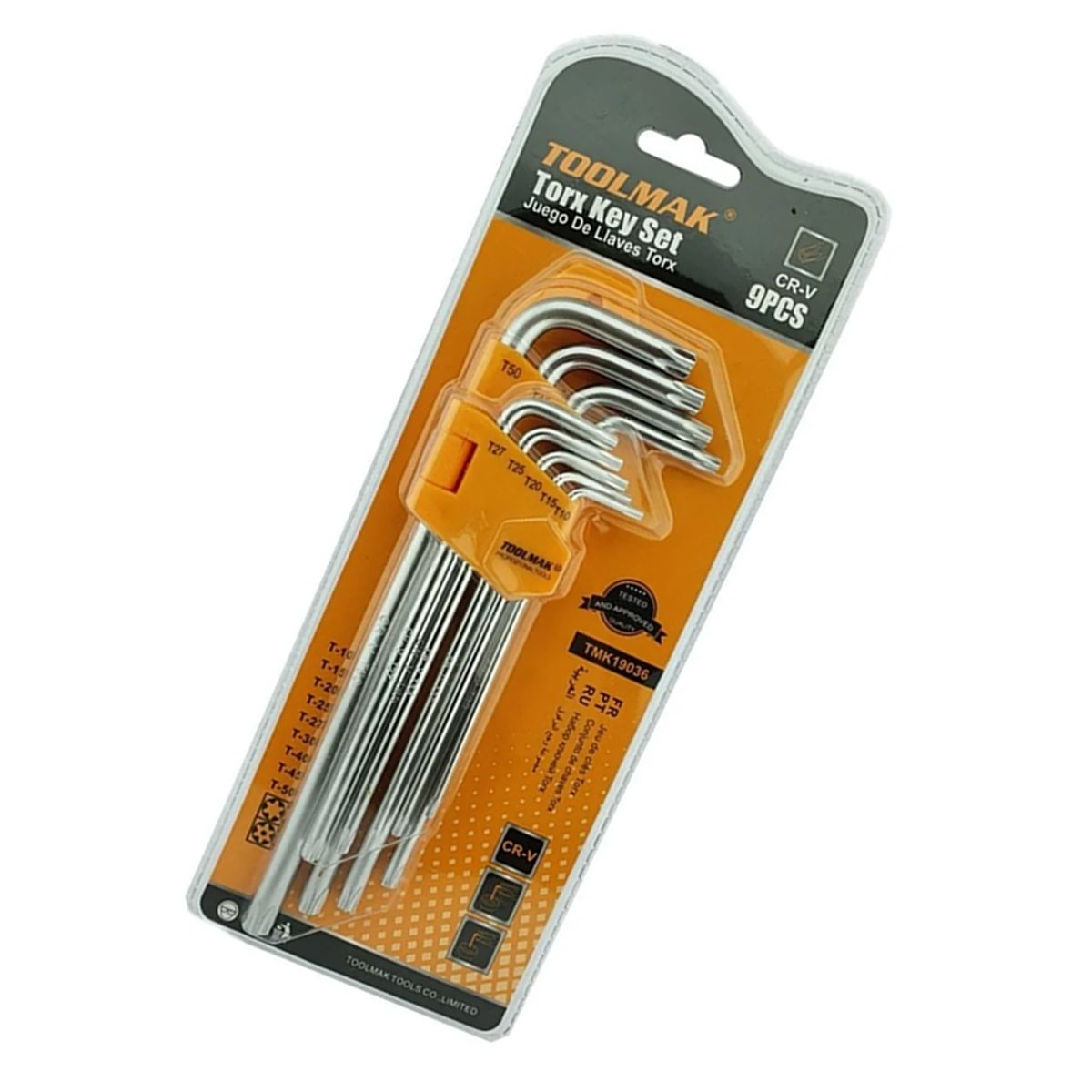 GENERICO - Set Juego De Llaves Allen Punta Estrella Toolmak 9 Piezas