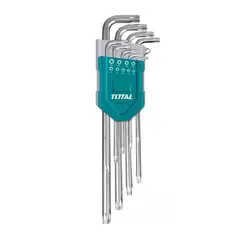 TOTAL TOOLS - Set Juego De Llaves Medianas Allen Estrella 9 Piezas