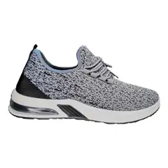 GENERICO - Zapatillas Air De Hombre Deportivas Running Gris/Negro 624