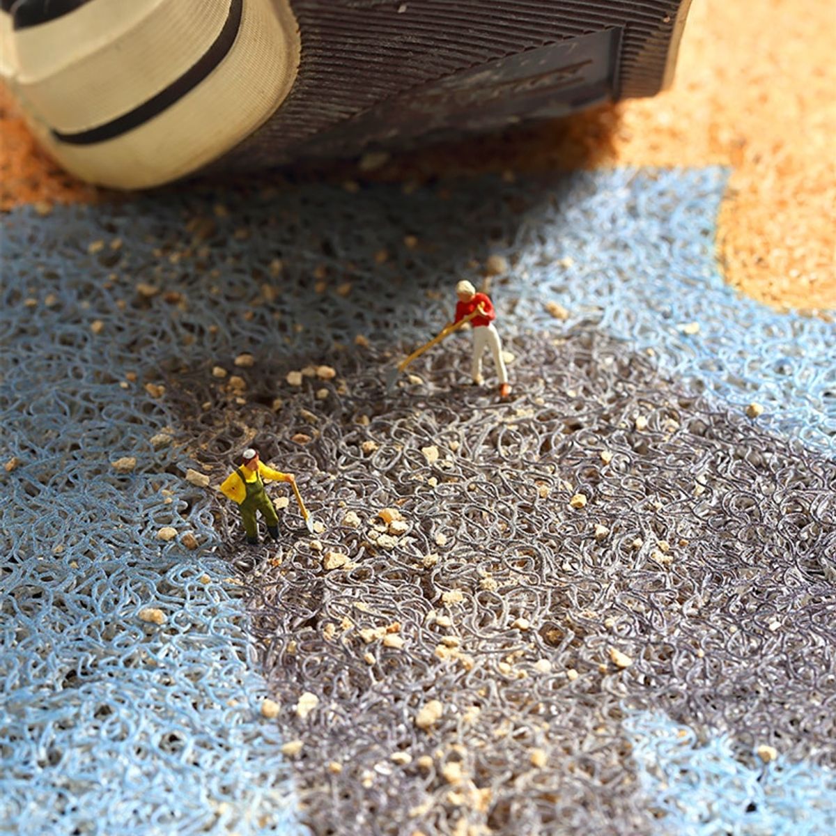 GENERICO - Limpiapiés Alfombra: Bienvenida Mascota Cocina Baño 14 GARRITA LINEAS