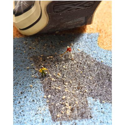 Imagen 2 del producto Limpiapiés Alfombra: Bienvenida Mascota Cocina Baño 14 GARRITA LINEAS