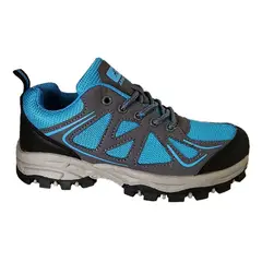 GENERICO - Zapatillas De Mujer Outdoor Otoño - Invierno Gris Azul - 7063