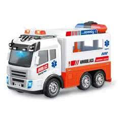 GENERICO - CAMION AMBULANCIA CON LUCES Y SONIDO