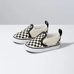 VANS - Zapatilla Bebe Slip-On V (Checkerboard) Black