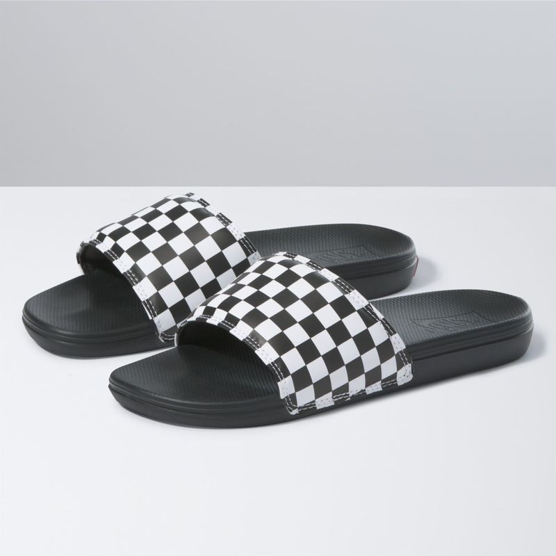 VANS - Sandalia Hombre La Costa Slide-On Checker Wht/Blk VANS