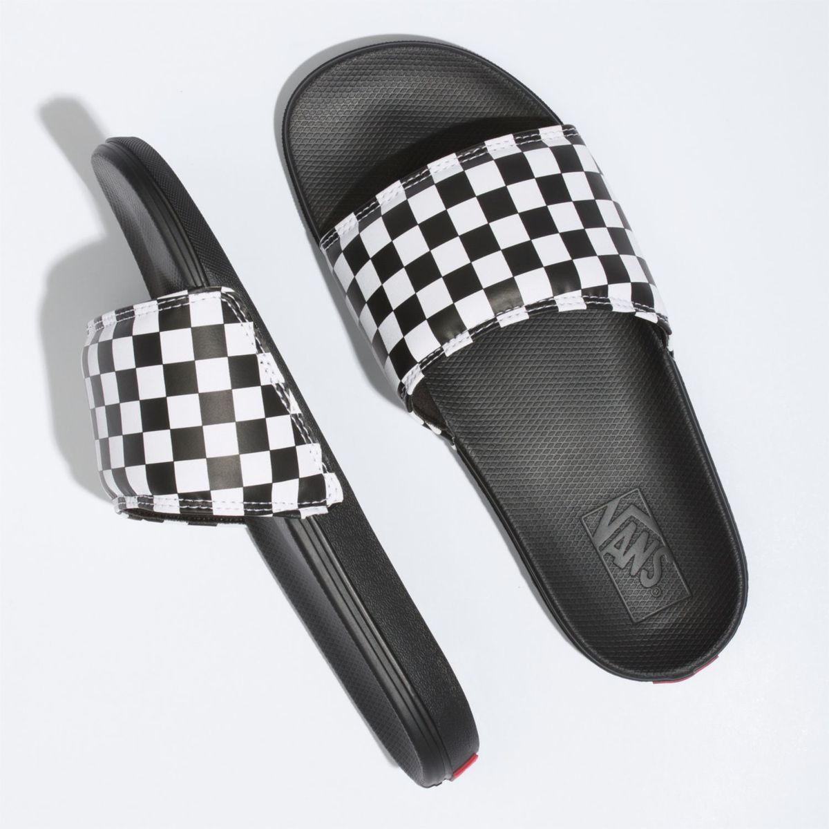 VANS - Sandalia Hombre La Costa Slide-On Checker Wht/Blk VANS