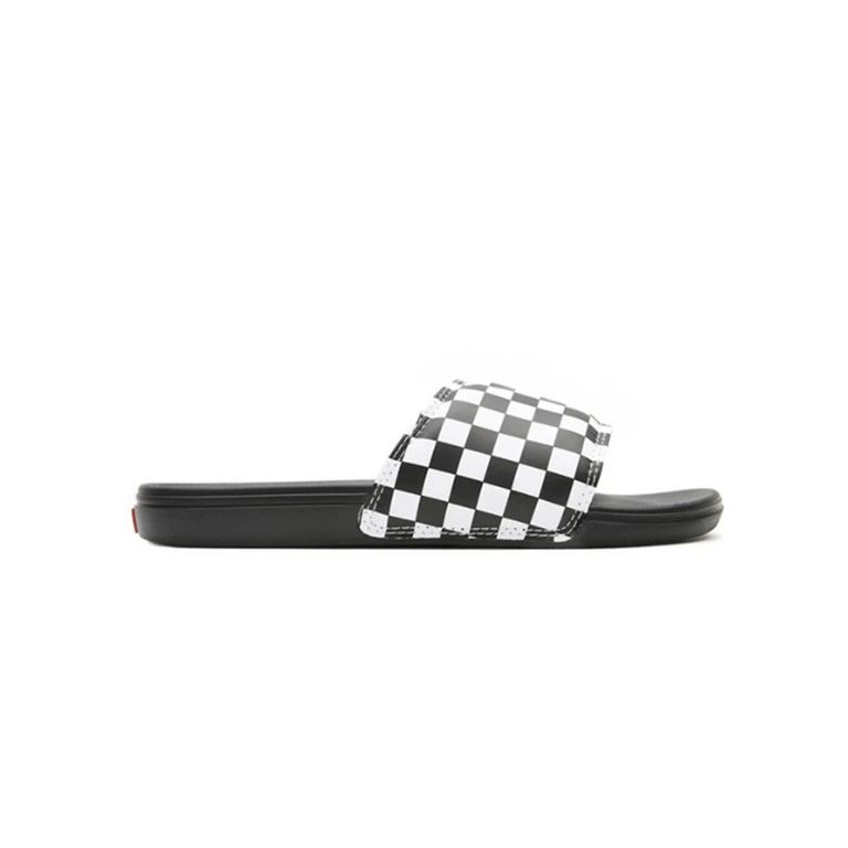 Sandalia Hombre La Costa Slide-On Checker Wht/Blk