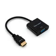 TECMASTER - Adaptador Convertidor de HDMI A VGA + Cable Audio TM-100536