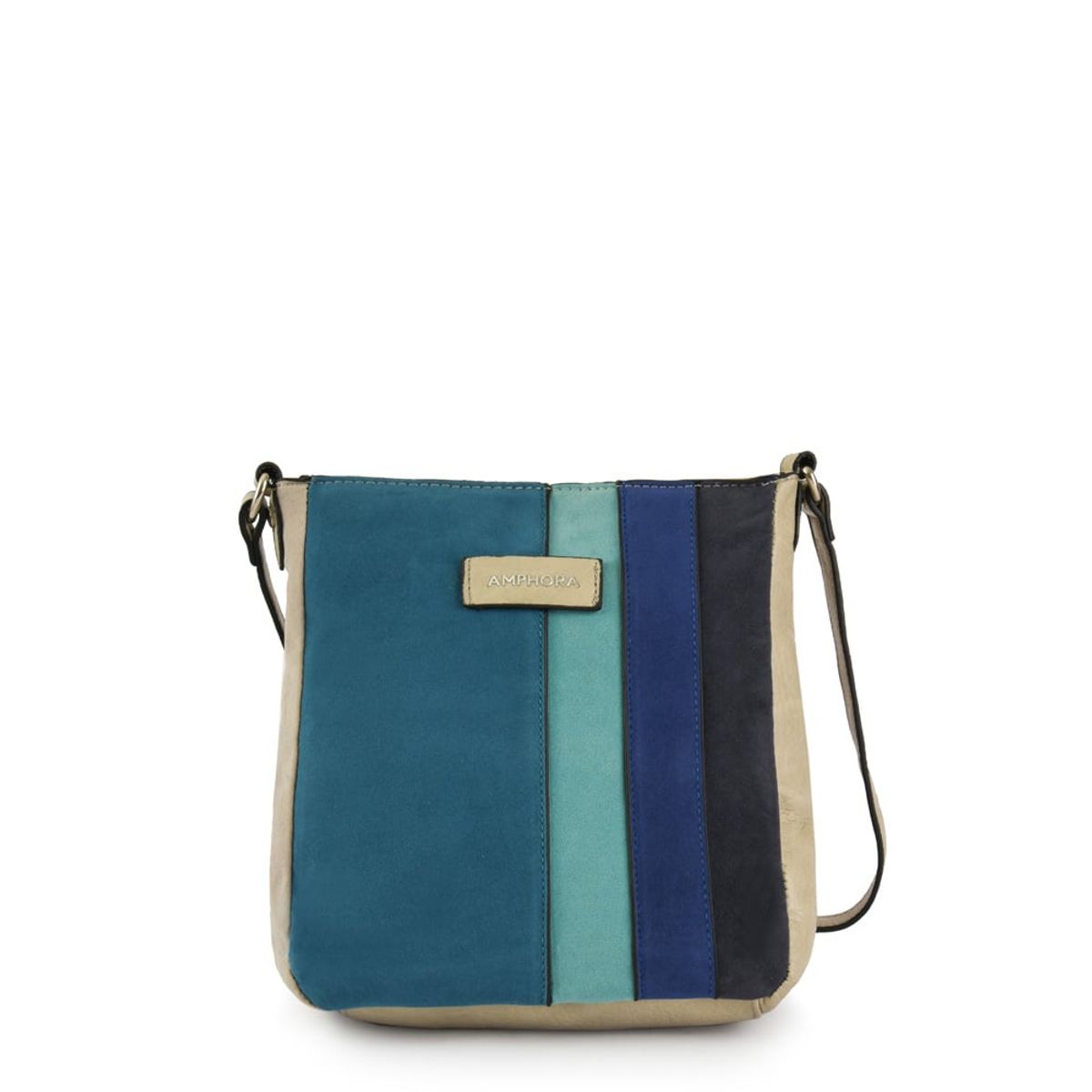 AMPHORA - Cartera Bandolera Mediana Gilda Gris