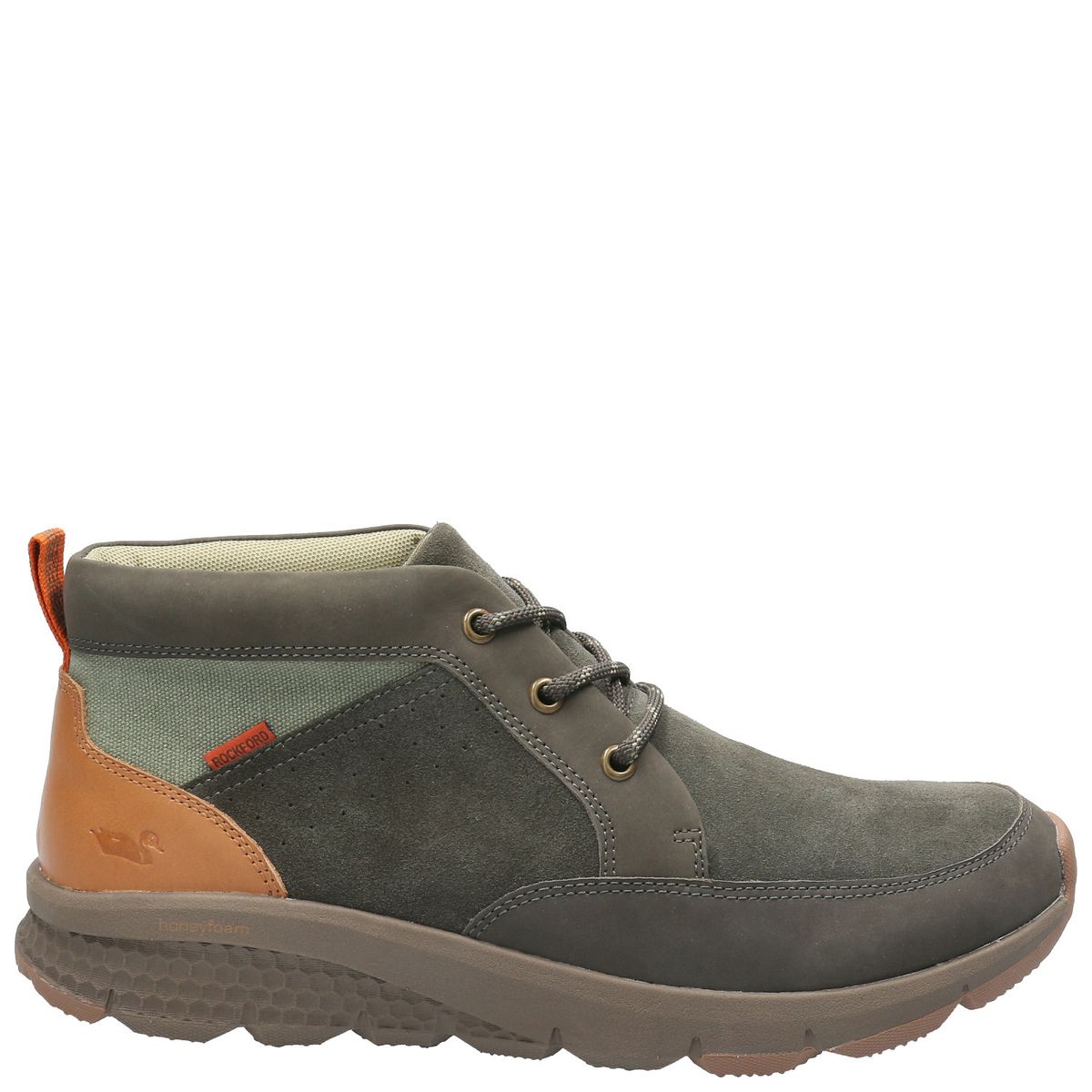 ROCKFORD - Botín Cuero Hombre Glen Hi Verde Oliva ROCKFORD