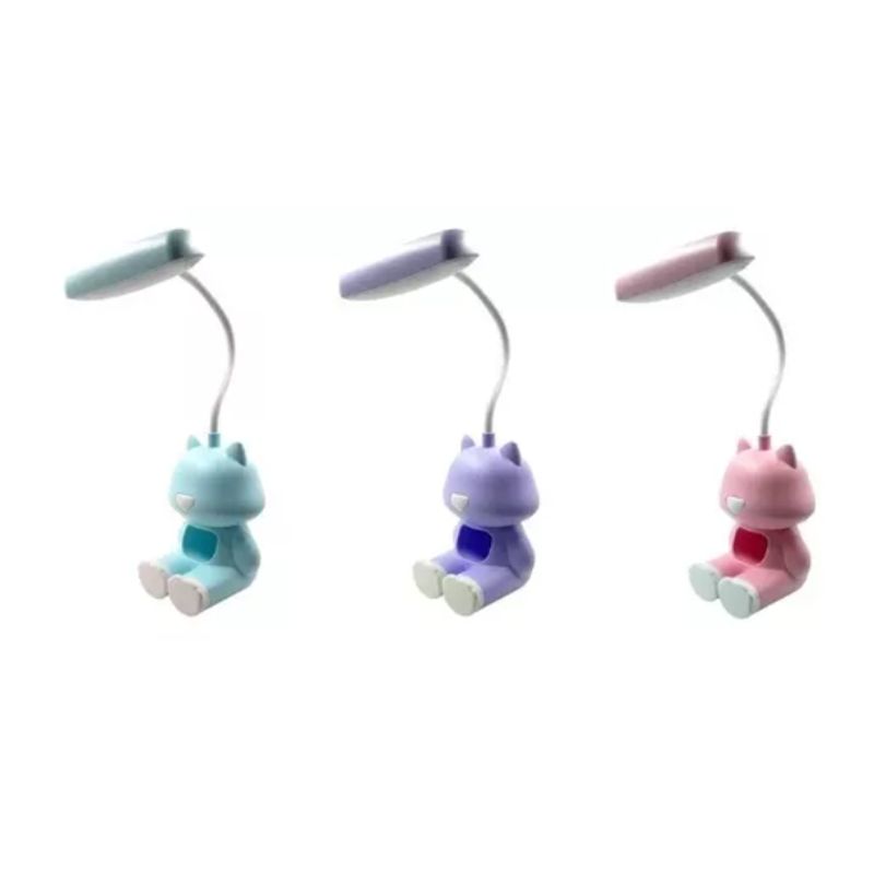 GENERICO - Lampara De Escritorio Led De Osito 360° rosa