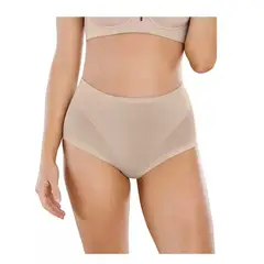 MALCREADO34401 - Calzón Tiro Alto Control De Abdomen Efecto Tanga Elasticado