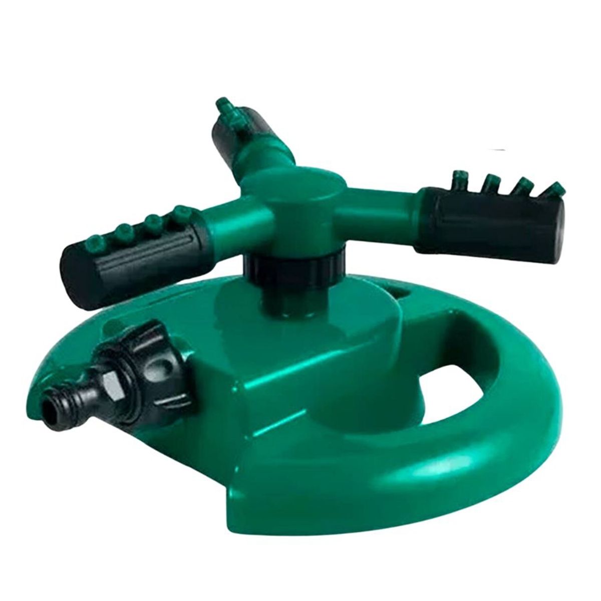 GENERICO - Aspersor Riego Automatico De 3 Brazos 360° Manguera Jardin