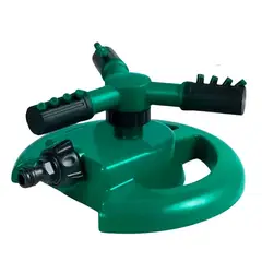 GENERICO - Aspersor Riego Automatico De 3 Brazos 360° Manguera Jardin