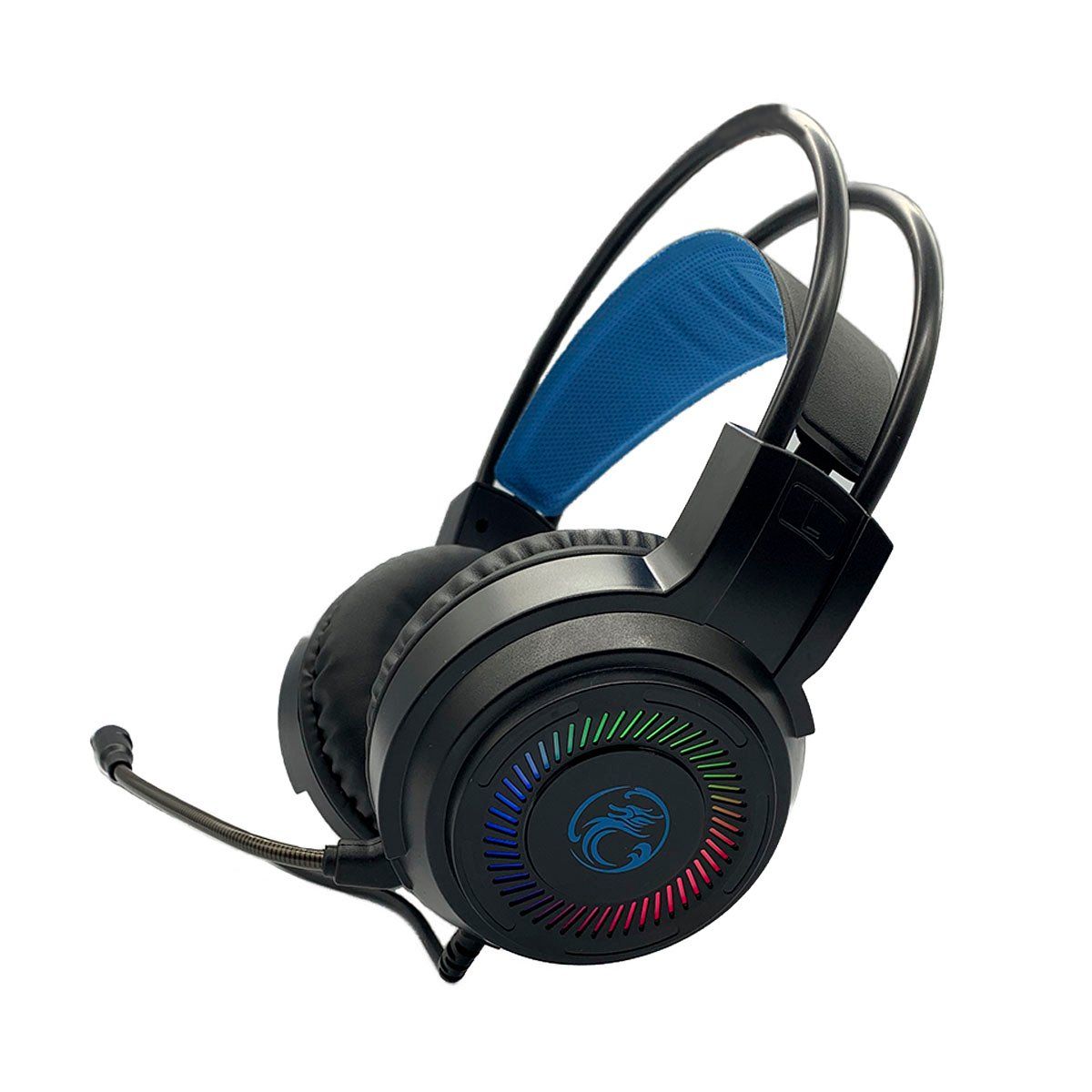 GENERICO - Audífonos USB Con Micrófono Gamer Apedra HD-480 USB Con Luz RGB