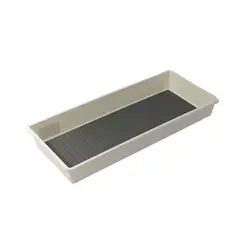 NEWTREE - Organizador de Cajones Gris Blanco Plástico Antideslizante