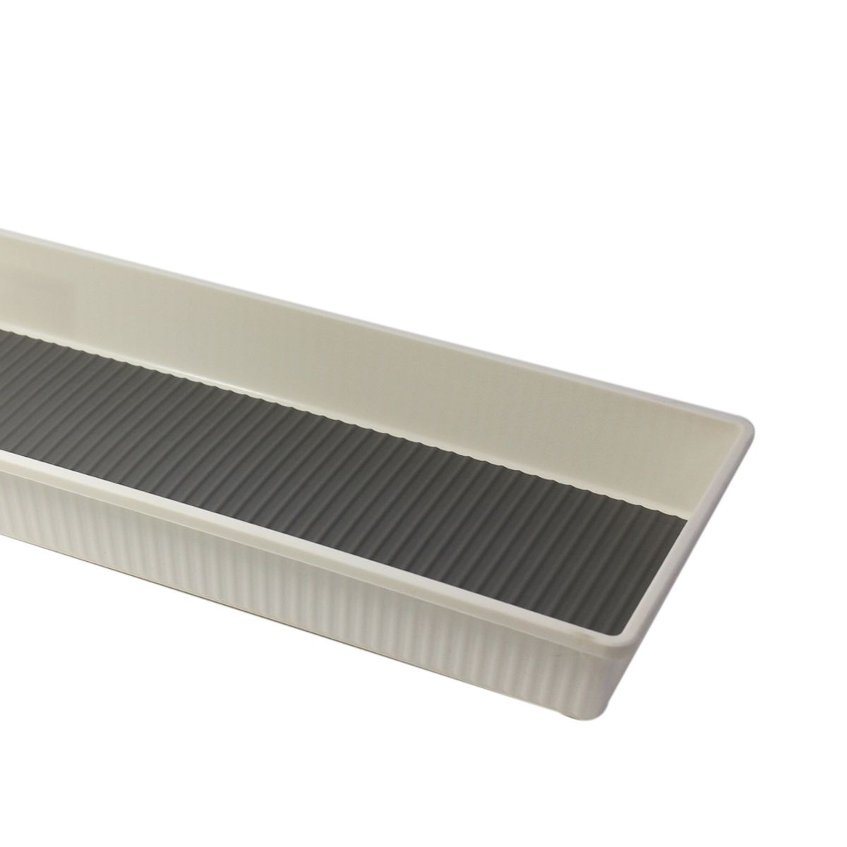 NEWTREE - Organizador de Cajones Gris Blanco Plástico Antideslizante