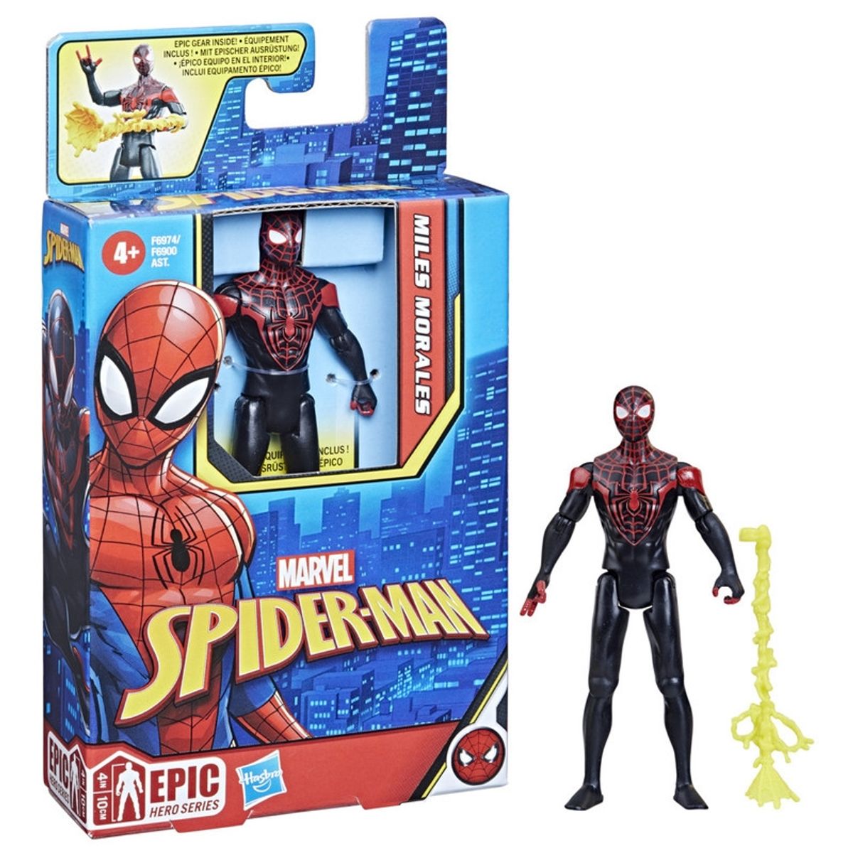 MARVEL - Figura de Acción Spider-Man Epic Hero Series Miles Morales