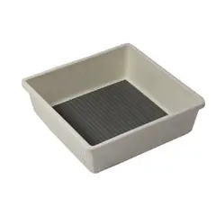 NEWTREE - Organizador de Cajones Gris Blanco Plástico Antideslizante