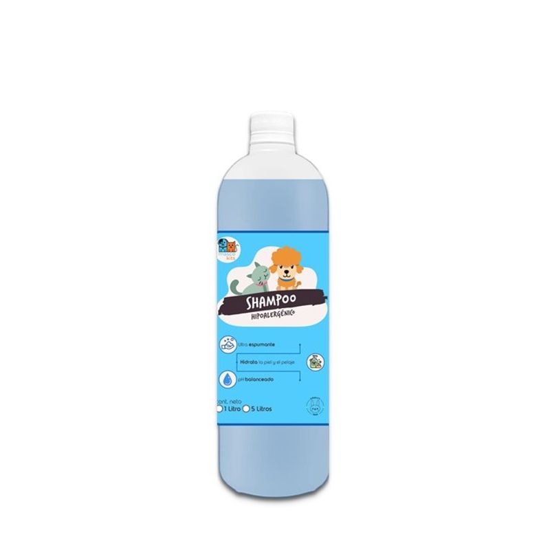 MASCOKITS - Super Shampoo Hipoalergenico Orgánico 1 Litro Para Mascotas