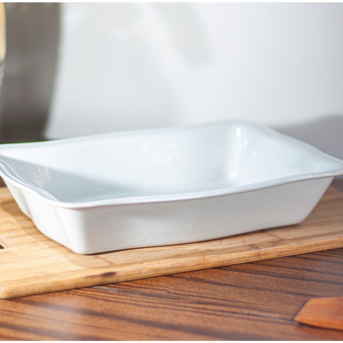 GENERICO - Fuente de Cerámica phorno tipo Gres - RECTANGULAR 30x22-Gris