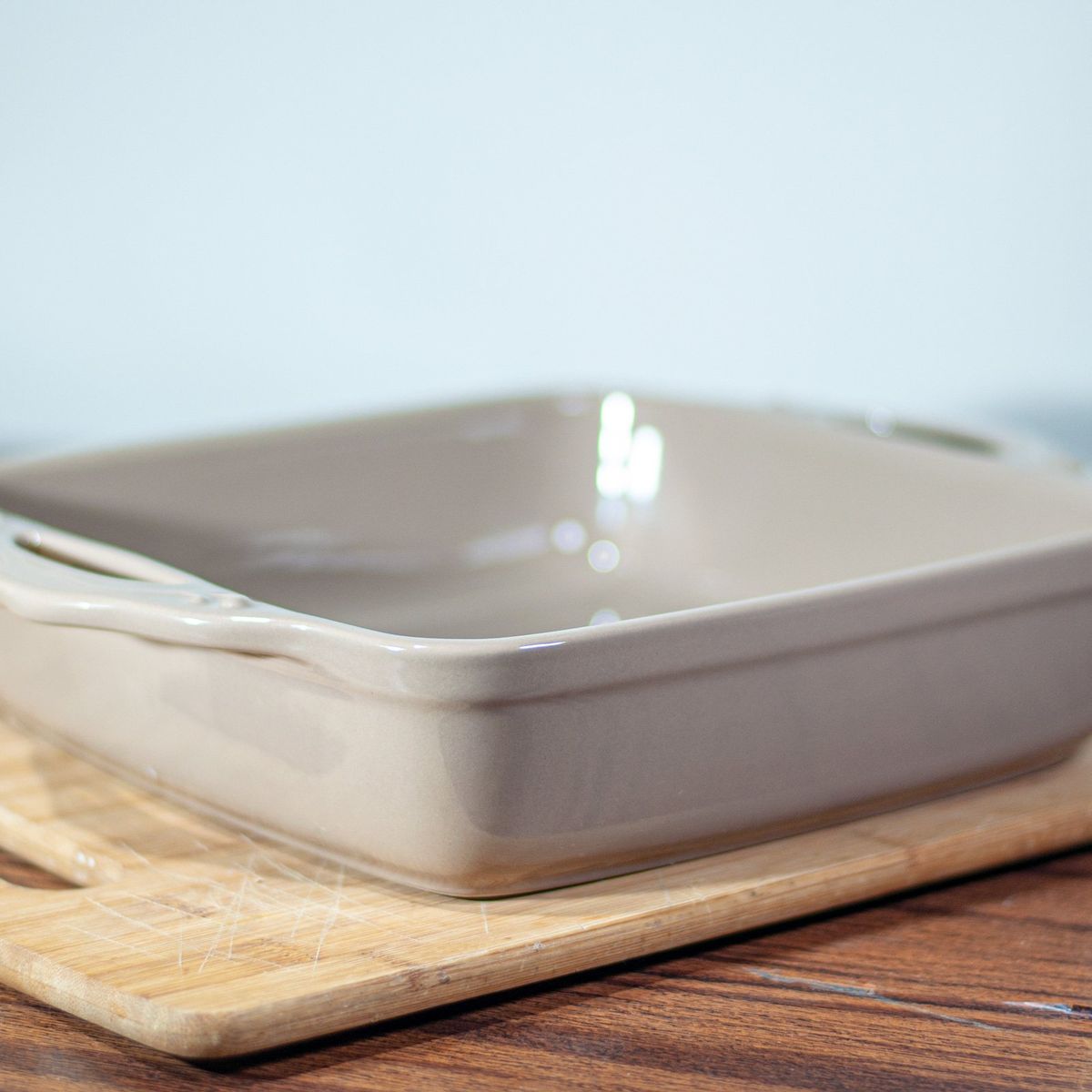 GENERICO - Fuente de Cerámica p/horno tipo Gres - CUADRADA   24x24- Chocolate