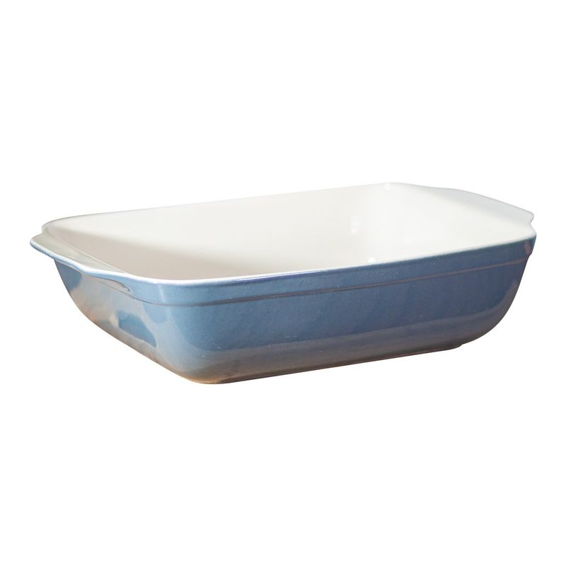 GENERICO - Fuente de Cerámica phorno tipo Gres - RECTANGULAR 33x24 Gris