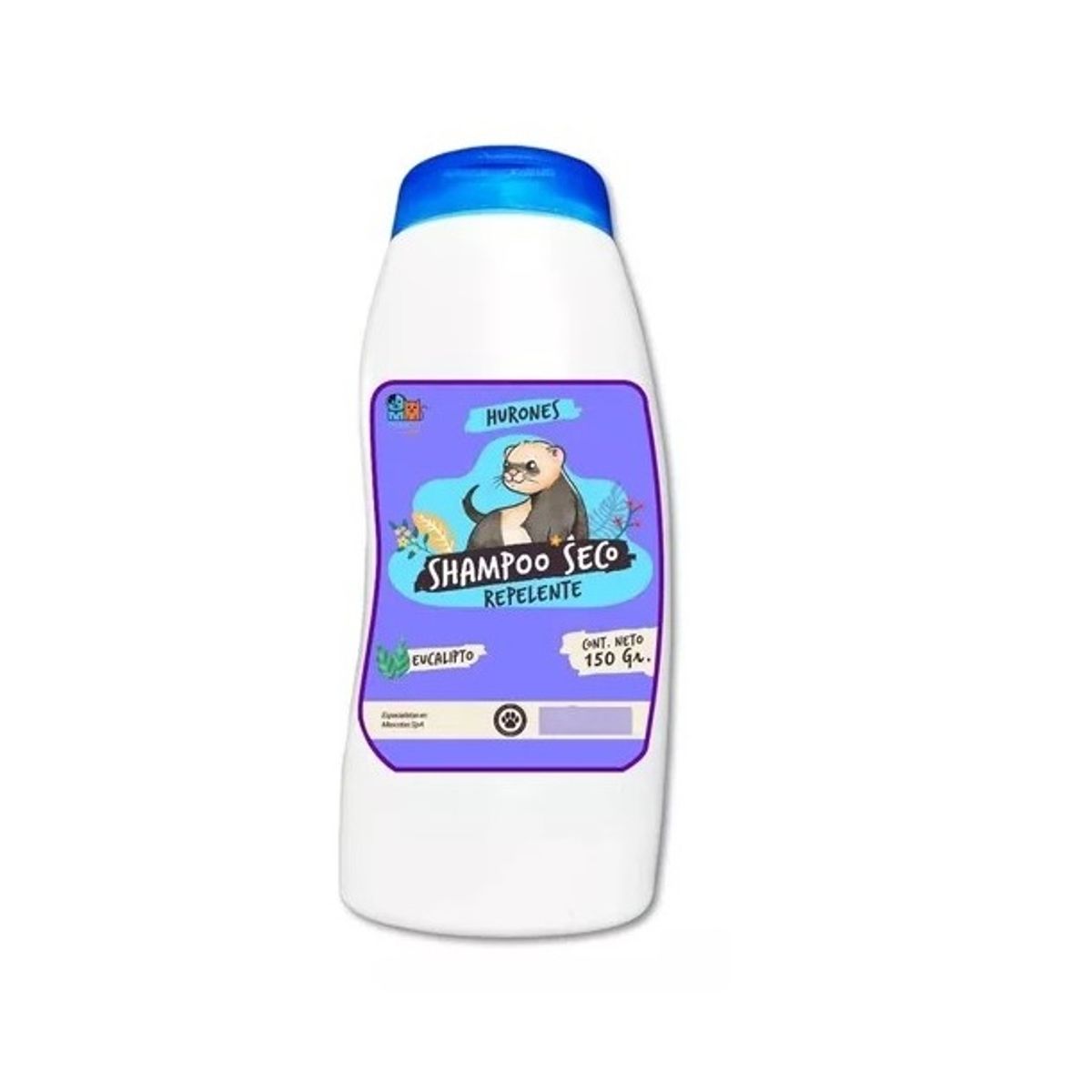 MASCOKITS - Shampoo Seco Para Huron Repelente Antipulgas Con Aroma 150gr