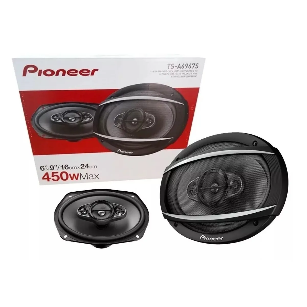 PIONEER - Parlantes para Auto Pioneer Ovalados 4 vías Original