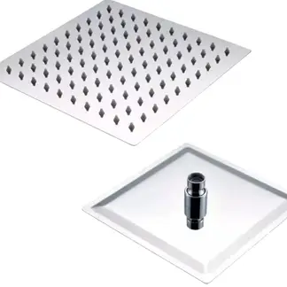 ALDAY - Plato de Ducha Cuadrado N8 En Acero Inoxidable -