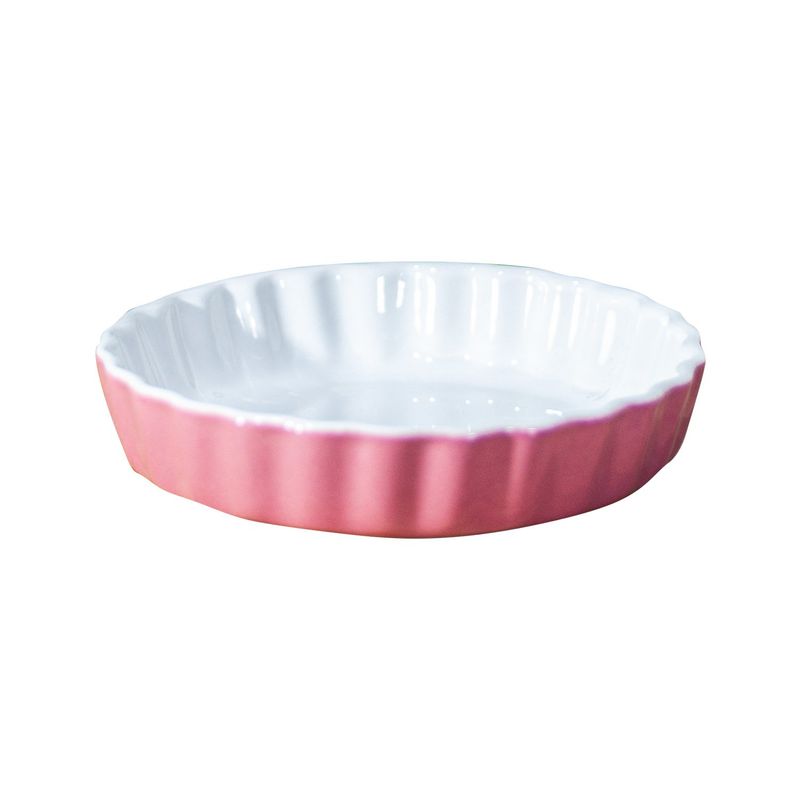 GENERICO - Fuente de Cerámica p/horno tipo Gres - REDONDA 16 cm. Palo Rosa