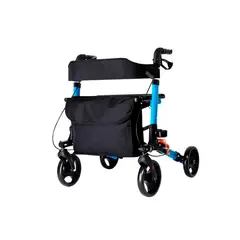 GENERICO - Andador Burrito Plegable Con Asiento 4 Ruedas 1002B