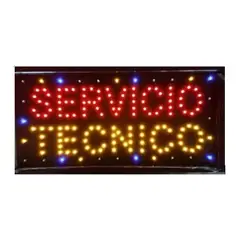 GENERICO - Letrero Led Luminoso 48x25cm SERVICIO TECNICO