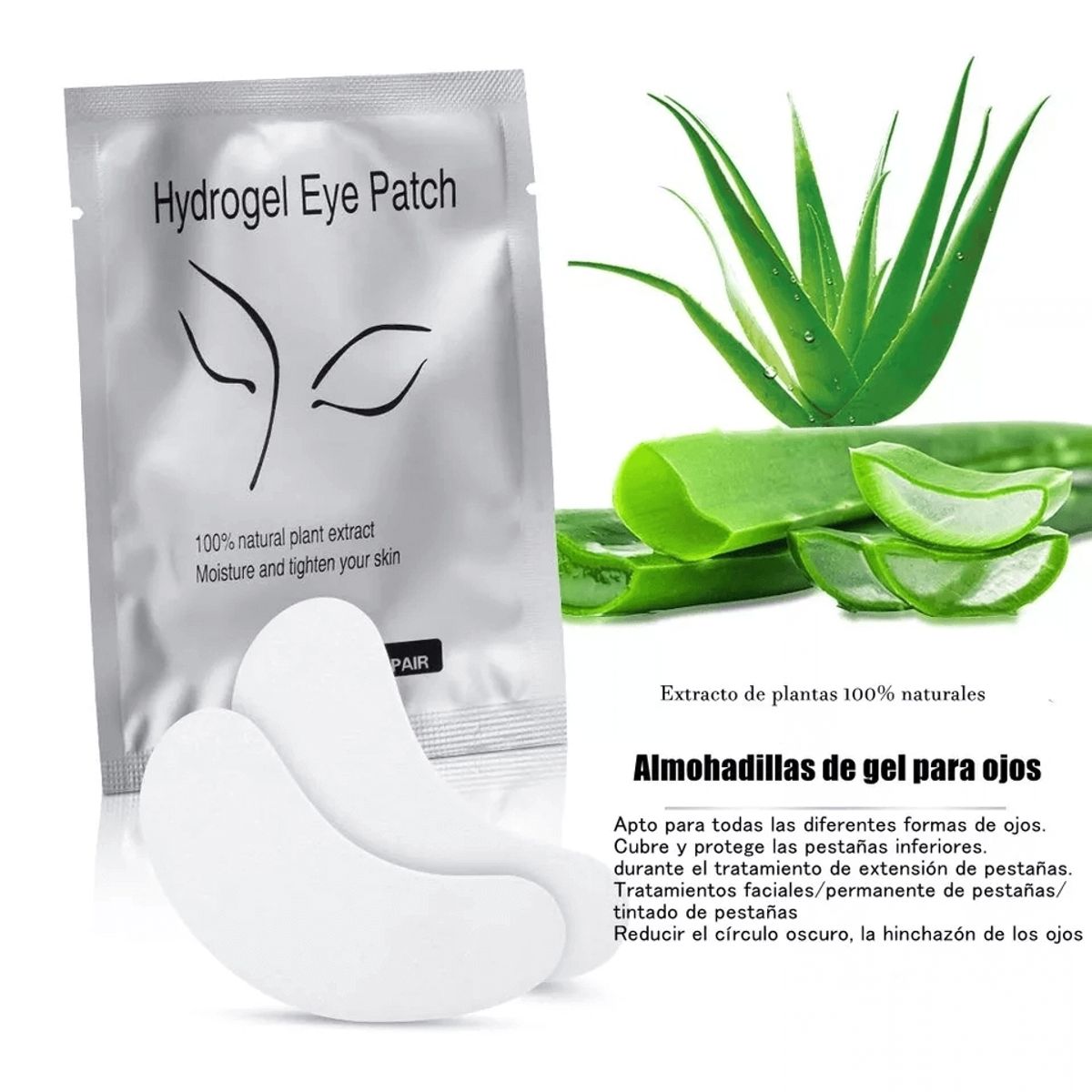 GENERICO - Parches Hidrogel para extensiones de Pestañas Lifting 50 und