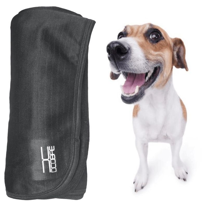 DCOBRE - Manta para Cama Mascotas en Cobre y Polar color negro