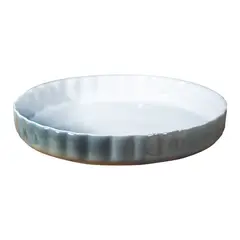 GENERICO - Fuente de Cerámica p/horno tipo Gres - REDONDA 28 cm. Gris