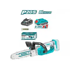 TOTAL TOOLS - Motosierra Inalam Blmotor 8 Pulg + Bat 2ah + Carg 20v Total