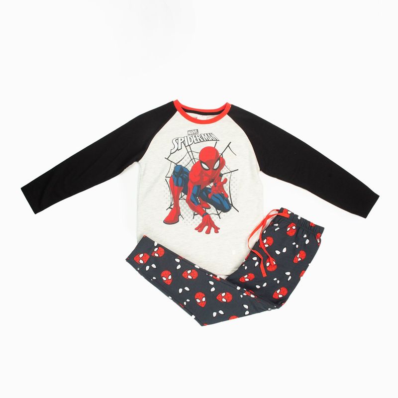 MARVEL - Pijama Niño Spiderman Posicion Gris Marvel