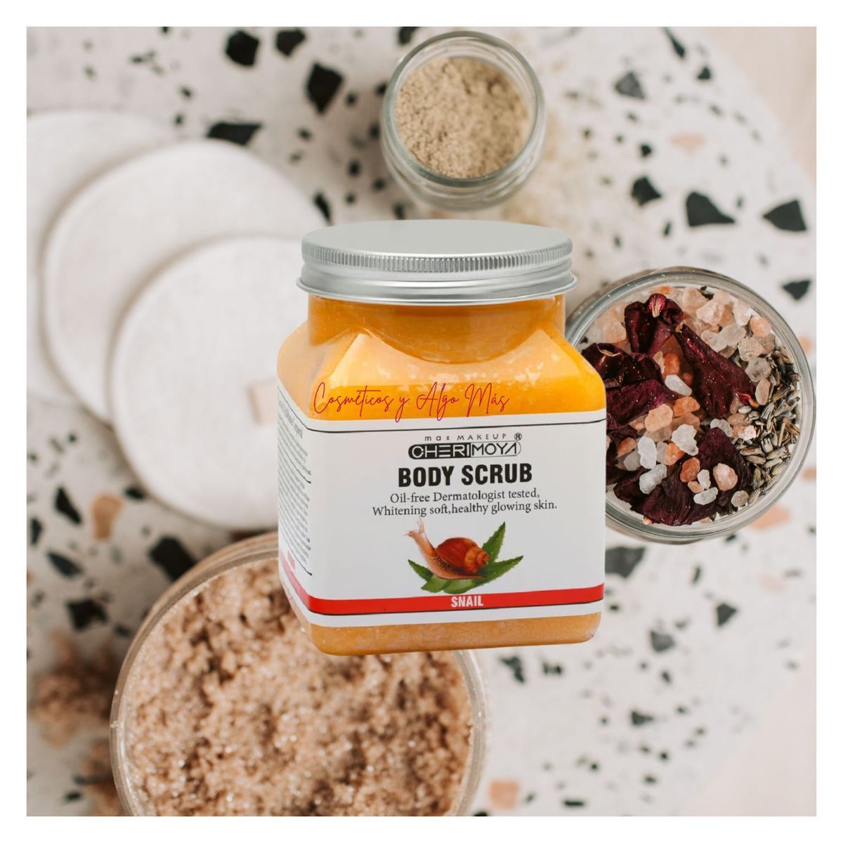 CHERIMOYA - Exfoliante corporal para la ducha aromatizado de grano grueso