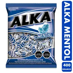 ARCOR - Alka Mentol - Caramelos Refrescantes Bolsa De 400Gr