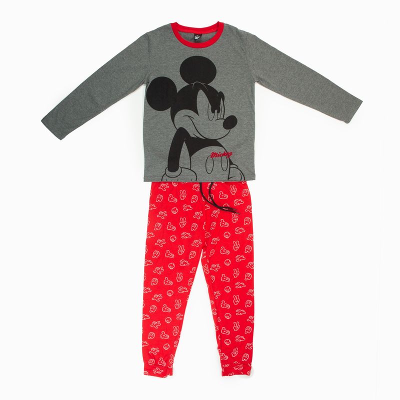 DISNEY - Pijama Niño Mickey Annoyed Rojo Disney