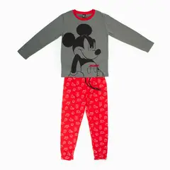 DISNEY - Pijama Niño Mickey Annoyed Rojo