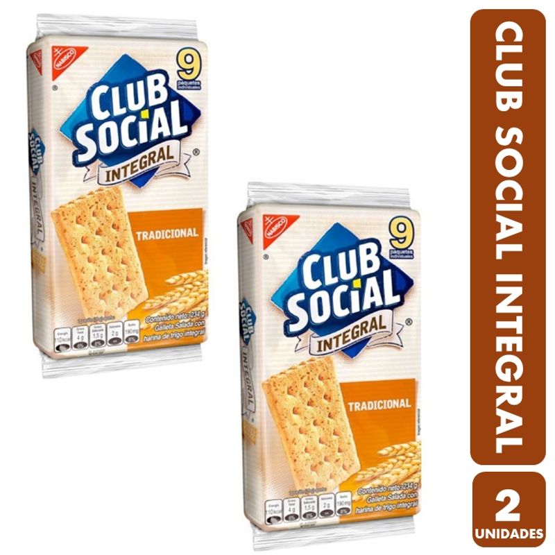 CLUB SOCIAL - Club Social Integral - Galletas (Pack Con 2 Unidades)