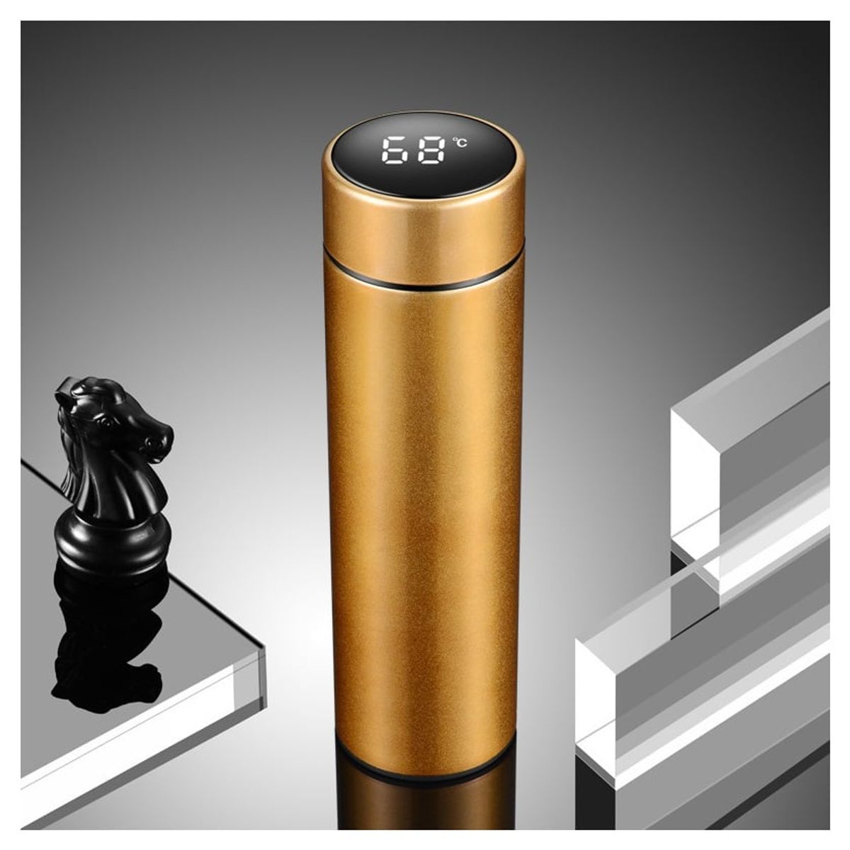 GENERICO - Botella Térmica Portátil Inteligente Botellas Termo Acero Inox