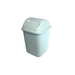 BLOCCARE - Basurero Plástico De 10 Litros Blanco
