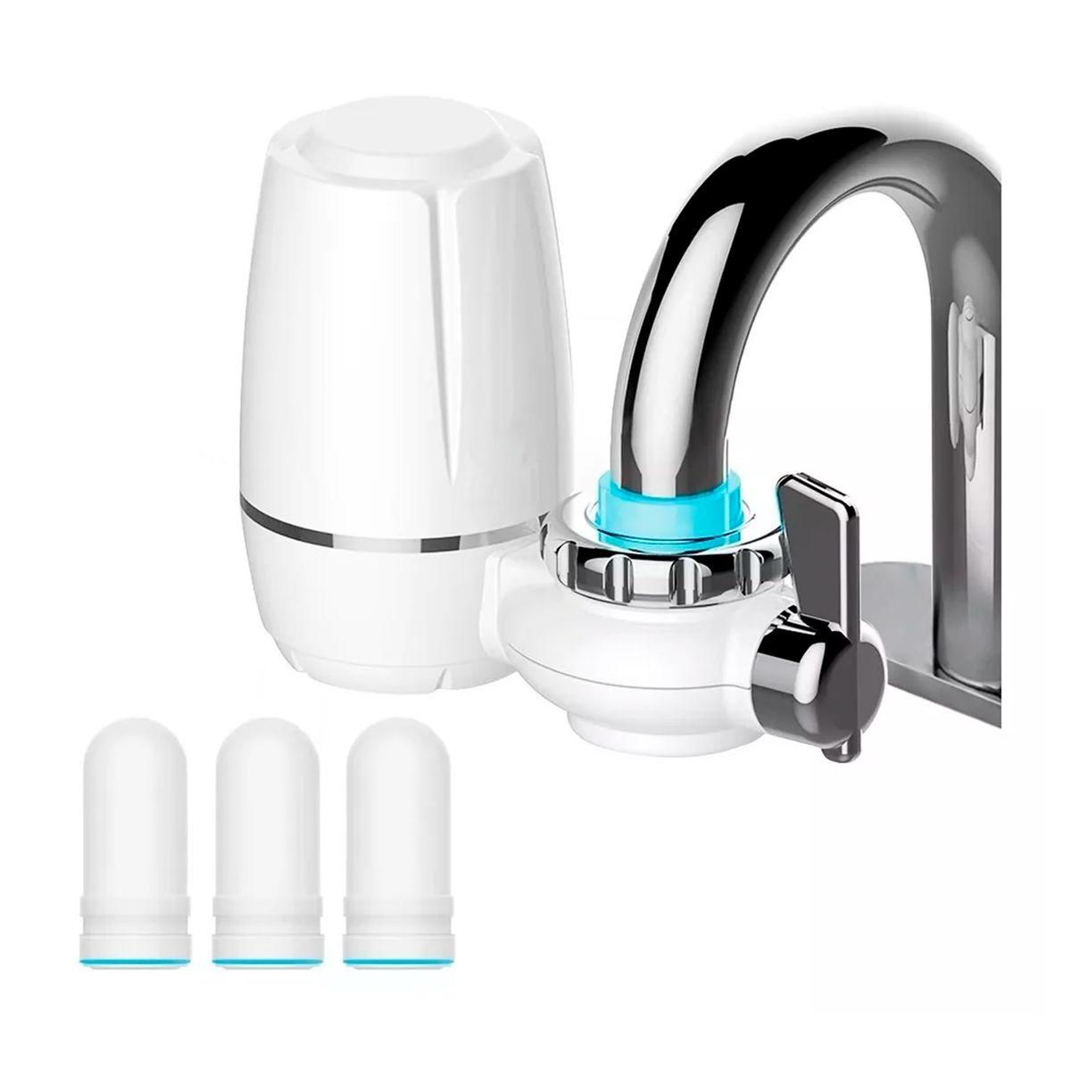 GENERICO - Kit Purificador de Agua Filtro Cocina Carbono Grifo