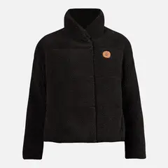 HAKA HONU - Chaqueta Mujer Aterciopelada Negro